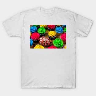 Hand Painted Egg And Cupcakes T-Shirt